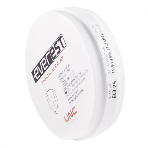 Диск циркониевый Everest Multilayer AT, размер 98х25мм, оттенок BL3, многослойный фото 4