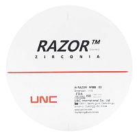 Диск циркониевый Razor 800, однослойный, размер 98х10мм, оттенок D3, UNC Inc (Корея) от Дентал-Ист