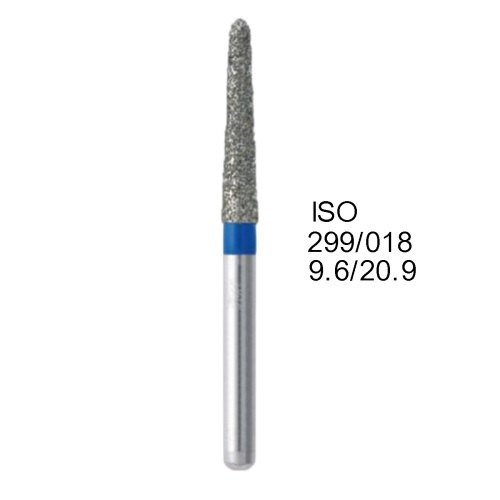 Бор алмазный MANI TR-S13 по ISO 299, торпеда,018х9,6х20,9мм,макс.скорость 300 тыс.об,зерн.S,5шт