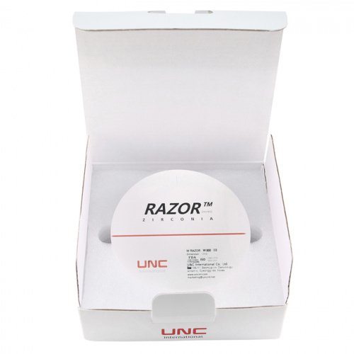 Диск циркониевый Razor 800, однослойный, размер 98х12мм, оттенок D3, UNC Inc (Корея) от Дентал-Ист фото 8