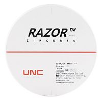 Диск циркониевый Razor 800, однослойный Zirconzahn, 95х22мм, D2, UNC Inc (Корея) от Дентал-Ист