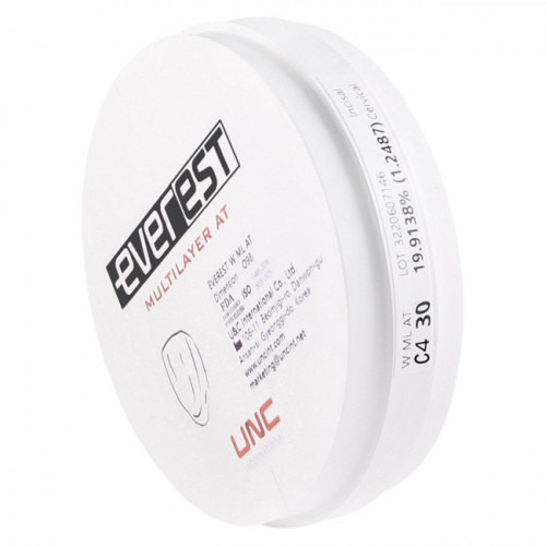 Диск циркониевый Everest Multilayer AT, размер 98х30мм, оттенок C4, многослойный фото 4