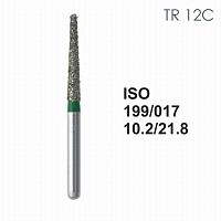 Бор алмазный MANI TR-12C по ISO 199, конус,017х10,2х21,8мм,макс.скорость 300 тыс.об,зерн.C,5шт