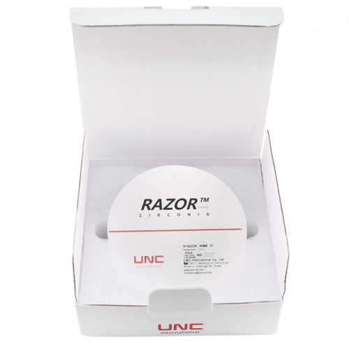 Диск циркониевый Razor 800, однослойный, размер 98х10мм, оттенок C1, UNC Inc (Корея) от Дентал-Ист фото 8