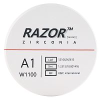 Диск циркониевый Razor 1100, размер 95х16мм, оттенок A1, однослойный