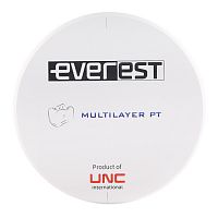 Диск циркониевый Everest Multilayer PT, размер 98х20 мм, цвет A1, многослойный от Дентал-Ист