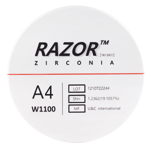 Диск циркониевый Razor 1100, размер 98х25мм, оттенок A4, однослойный