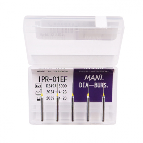 Бор алмазный MANI IPR-01EF, конус, 019х5,6х21,0мм,макс.скорость 160 тыс.об,зерн.S,5шт фото 2