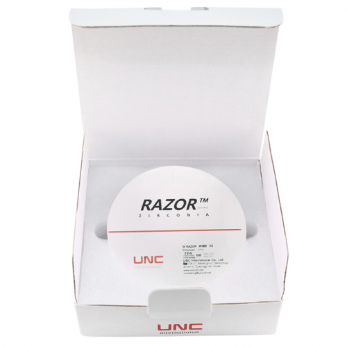 Диск циркониевый Razor 800, однослойный, размер 98х10мм, оттенок D3, UNC Inc (Корея) от Дентал-Ист фото 8