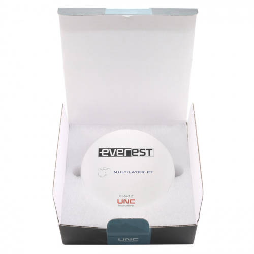 Диск циркониевый Everest  Multilayer PT, многослойный, размер 98х20мм, оттенок B3, UNC Inc (Корея) от Дентал-Ист фото 5
