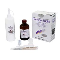 Пластмасса Re-Fine Bright самотвердеющая (3 минуты), цвет Clear, набор 250 г + 260 мл. от Дентал-Ист