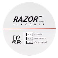 Диск циркониевый Razor 1300, размер 98х25мм, оттенок D3, однослойный