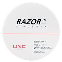 Диск циркониевый Razor 800, однослойный Zirconzahn, 95х18мм, C1, UNC Inc (Корея) от Дентал-Ист