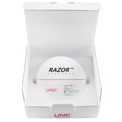Диск циркониевый Razor 800, однослойный, размер 98х20мм, оттенок C1, UNC Inc (Корея) от Дентал-Ист фото 8