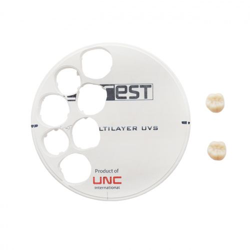 Диск циркониевый Everest Multilayer UVS, размер 95х16 мм, цвет BL3, многослойный, для ускоренной синтеризации за 40 минут от Дентал-Ист фото 4