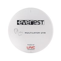Диск циркониевый Everest Multilayer UVS, размер 98х12 мм, цвет A2, многослойный, для ускоренной синтеризации за 40 минут от Дентал-Ист