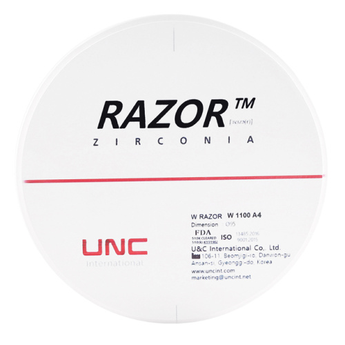 Диск циркониевый Razor 1100, размер 95х14мм, оттенок A4, однослойный