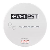 Диск циркониевый Everest Multilayer UVS, размер 95х25мм, оттенок BL3, многослойный, для ускоренной синтеризации за 40 минут от Дентал-Ист