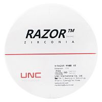 Диск циркониевый Razor 800, однослойный, размер 98х30мм, оттенок D2, UNC Inc (Корея)