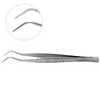 Пинцет стоматологический изогнутый mini #18