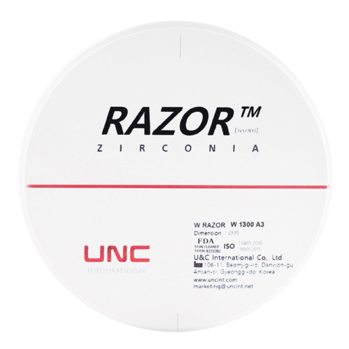 Диск циркониевый Razor 1300, размер 95х14мм, оттенок A3, однослойный