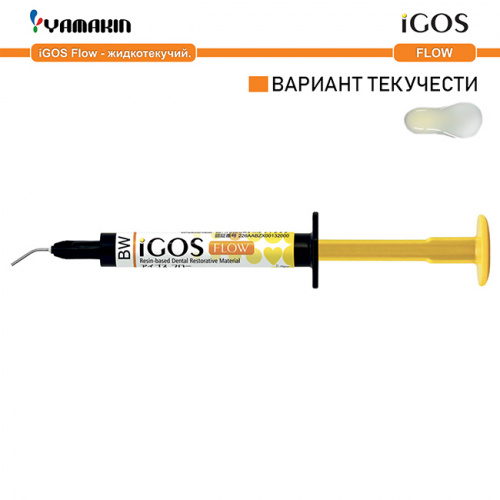 Композит пломбировочный iGOS Flow, оттенок: BW, масса 4г (2мл) от Дентал-Ист