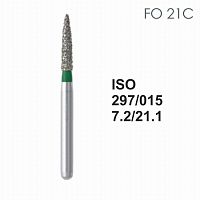 Бор алмазный MANI FO-21С по ISO 297, торпеда,015х7,2х21,1мм,макс.скорость 300 тыс.об,зерн.C,5шт