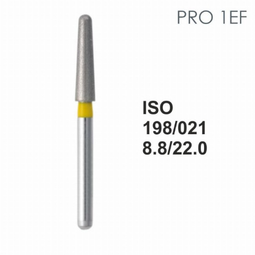 Бор алмазный MANI PRO-1EF по ISO 198, конус,021х8,8х22,0мм,макс.скорость 300 тыс.об,зерн.EF,5шт