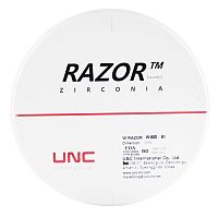 Диск циркониевый Razor 800, однослойный, размер 98х14мм, оттенок B1, UNC Inc (Корея)