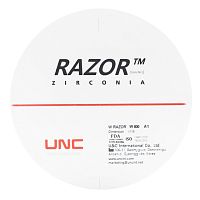 Диск циркониевый Razor 800, однослойный, размер 98х12мм, оттенок A1, UNC Inc (Корея)