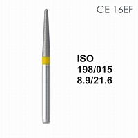 Бор алмазный MANI CE-16EF по ISO 198, конус,015х8,9х21,6мм,макс.скорость 300 тыс.об,зерн.EF,5шт
