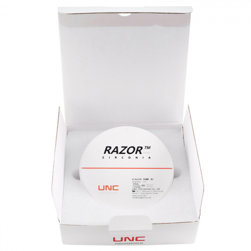 Диск циркониевый Razor 800, однослойный Zirconzahn, 95х22мм, B3, UNC Inc (Корея) от Дентал-Ист фото 8