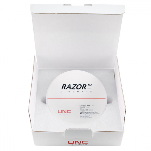 Диск циркониевый Razor 800, однослойный, размер 98х18мм, оттенок A1, UNC Inc (Корея) от Дентал-Ист фото 8