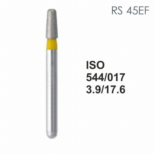 Бор алмазный MANI RS-45EF по ISO 544, конус,017х3,9х17,6мм,макс.скорость 300 тыс.об,зерн.EF,5шт.