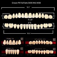 Зубы PX CROWN / EFUCERA, цвет A3, фасон S43S/N41/28, полный гарнитур, 28шт. от Дентал-Ист
