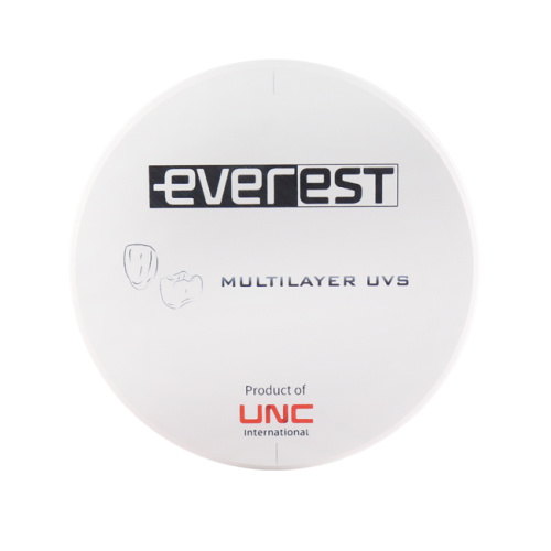 Диск циркониевый Everest Multilayer UVS, размер 95х18мм, оттенок B3, многослойный, для ускоренной синтеризации за 40 минут