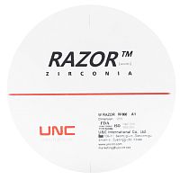 Диск циркониевый Razor 800, однослойный Zirconzahn, 95х12мм, A1, UNC Inc (Корея)