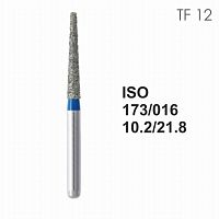 Бор алмазный MANI TF-12 по ISO 173, конус, 016х10,2х21,8 мм, макс.скорость 300 тыс.об, зерн.S, 5 шт