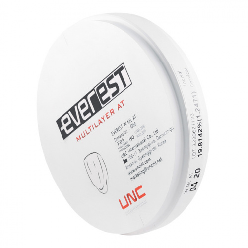 Диск циркониевый Everest Multilayer AT, размер 98х20мм, оттенок D4, многослойный фото 4