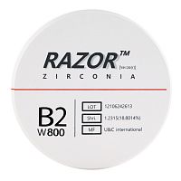 Диск циркониевый Razor 800, однослойный, размер 98х16мм, оттенок B2, UNC Inc (Корея) от Дентал-Ист