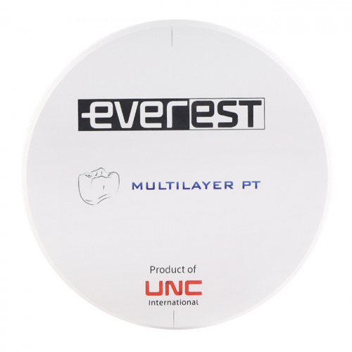 Диск циркониевый Everest Multilayer PT, размер 98х20 мм, цвет C4, многослойный от Дентал-Ист