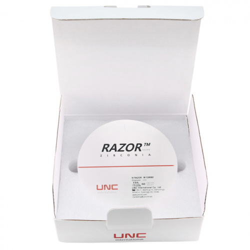 Диск циркониевый Razor 1300, размер 98х10мм, оттенок B2, однослойный от Дентал-Ист фото 8