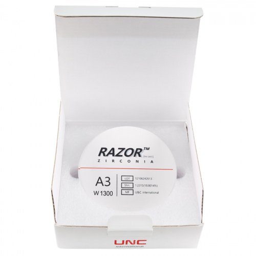 Диск циркониевый Razor 1300, размер 98х16мм, оттенок A3, однослойный фото 8