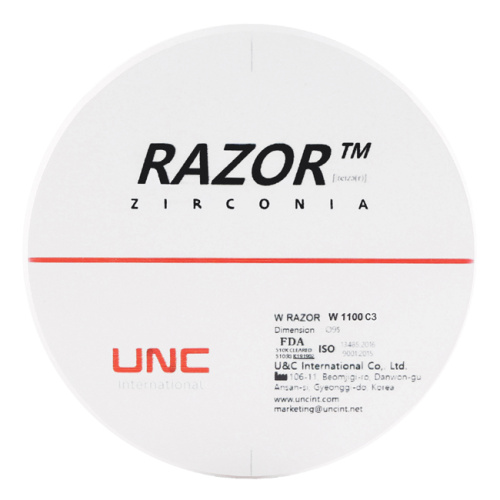 Диск циркониевый Razor 1100, размер 95х22мм, оттенок С3, однослойный
