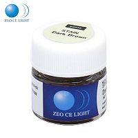 Краситель ZEO CE LIGHT Stain Dark Brown (темно коричневый), паста 3.5г. от Дентал-Ист