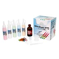 Пластмасса для ортодонтии Ortho Bright Color Kit самотвердеющая, 5 цветов, набор 5 х 50гр + 70 мл. от Дентал-Ист