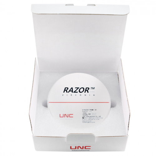 Диск циркониевый Razor 800, однослойный Zirconzahn, 95х18мм, C2, UNC Inc (Корея) от Дентал-Ист фото 8