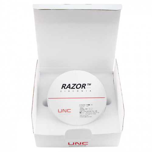 Диск циркониевый Razor 800, однослойный, размер 98х30мм, оттенок C1, UNC Inc (Корея) от Дентал-Ист фото 8