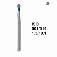 Бор алмазный MANI BR-41 по ISO 001, шарооб., 014х1,3х19,1 мм, макс.скорость 450 тыс.об, зерн.S, 5 шт от Дентал-Ист