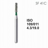 Бор алмазный MANI SF-41C по ISO 109, цилиндр,011х4,3х19,0мм,макс.скорость 300 тыс.об,зерн.C,5шт